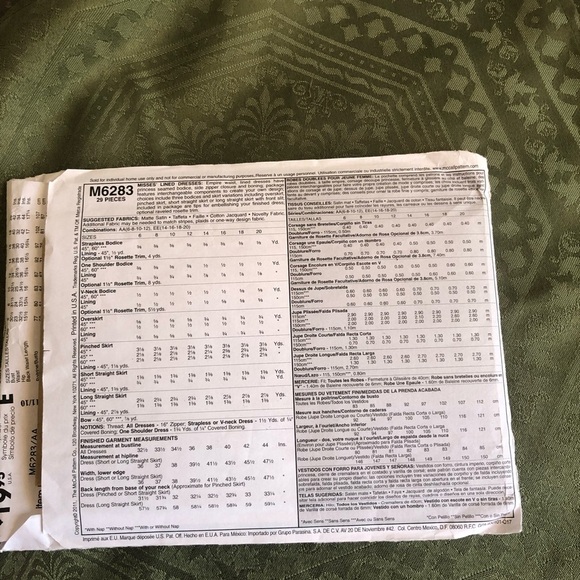 McCall’s M6283 pattern- grad dress, party dress, prom, Christmas and more - Picture 4 of 7